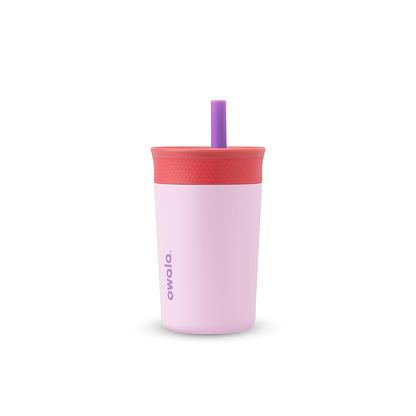 12 Oz, Owala Kids Insulation Stainless Steel Tumbler with Spill Resistant Flexible Straw, Easy to Clean, Kids Water