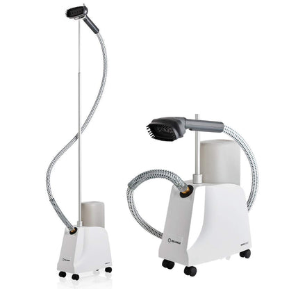 Reliable VIVIO 120GC Garment Steamer - 1300W Professional Steamer for Clothes with Fabric Brush, Standing Garment Steamer with Fabric Covered Steam Hose, 2 Hours Continuous Steam 2 Minute Heat-Up Time