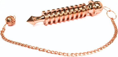 9 Isis Copper Metal Dowsing Pendulum - Energy Healing Tool for Reiki, Divination, Chakra Balancing & Spiritual Practices