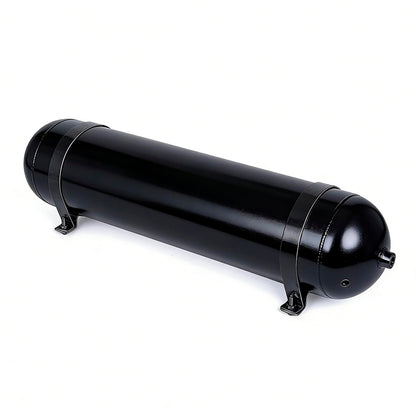 ZHSYMX Air 4.2 Gallon (18 Liter) 6 Ports Seamless Aluminum Air Tank for Air Ride Suspension Car Train Truck Horn Black