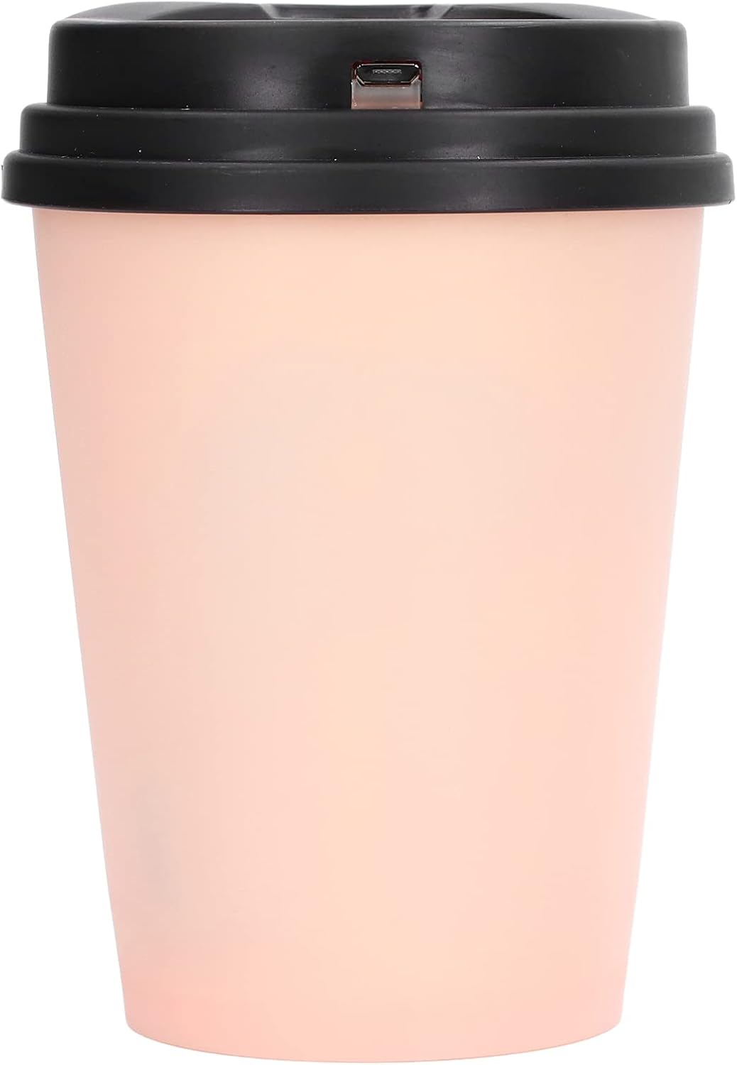 Desk Humidifier, USB 300ml Coffee Cup Low Noise Auto Off Mini Humidifier for Car (Pink)