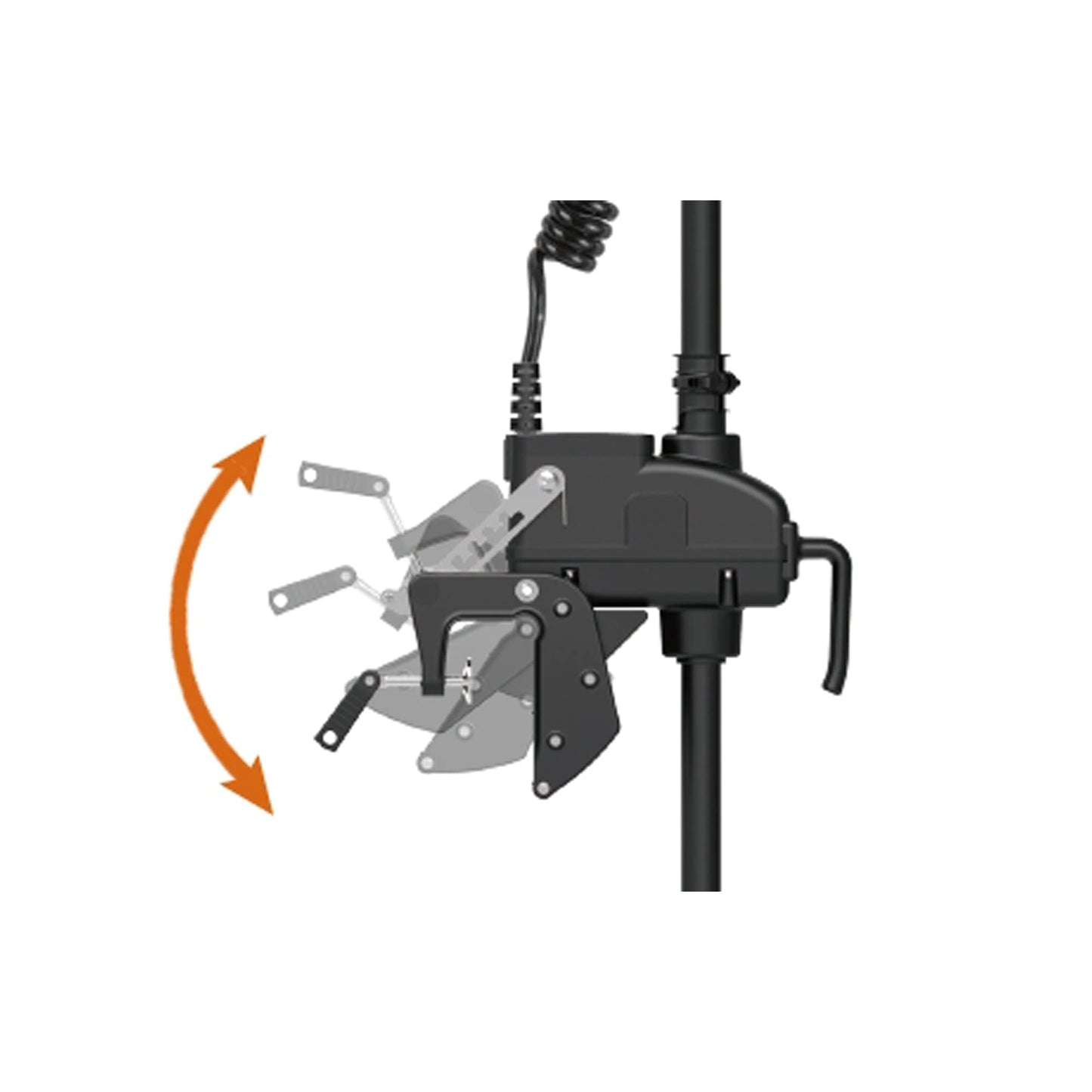 AQUOS Haswing CaymanT Transom Trolling Motor with Wireless Remote & Wireless Foot Control- 55 Lb. Thrust, 39 in. Shaft, Saltwater & Freshwater