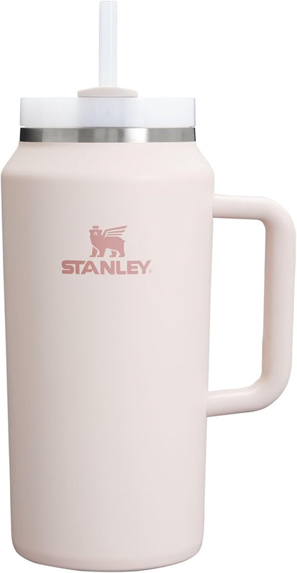 STANLEY Quencher H2.0 Tumbler - 64 oz Insulated Stainless Steel Cup with Handle & Straw | Rose Quartz 2.0