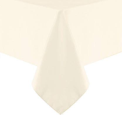 210GSM (Ivory,60 120 Inch) Obstal Rectangle Table Cloth - Heavy Duty Water Proof Microfiber Tablecloth, Decorative