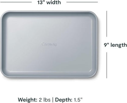 Caraway Nonstick Ceramic Baking Sheet - Non-Toxic, PTFE & PFOA Free, 9x13” Mini Sheet Pan - Sage Color