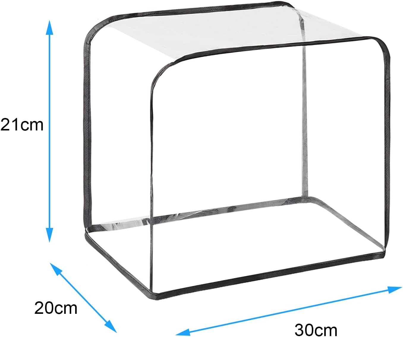 QEES Toaster Cover, 2 Slice, Transparent Polyester, Dustproof, Universal Size, Microwave Oven Cover
