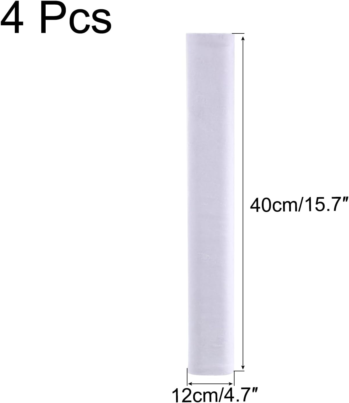 MECCANIXITY Door Handle Cover Pack of 4, 15.7x4.7 Inch, White, Keep Appliances Clean for Refrigerator, Dishwasher,