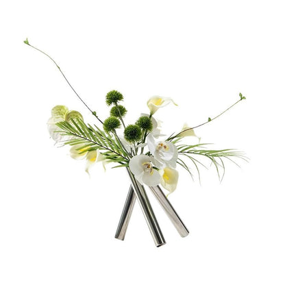 Artificial Plant Light Luxury Creative Round Tube Simulation Flower Art Decoration Sample Room Living Room Porch Flower Arrangement Simple Decoration Artificial Tree Indoor