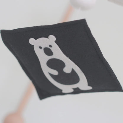 Vlokup Montessori Mobile, Black and White Mobile for Baby, Woodland Baby Crib Mobile for Boys Girls, Neutral Nursery Mobile High Contrast Mobile for Pack N Play, Nursery Decor Woodland