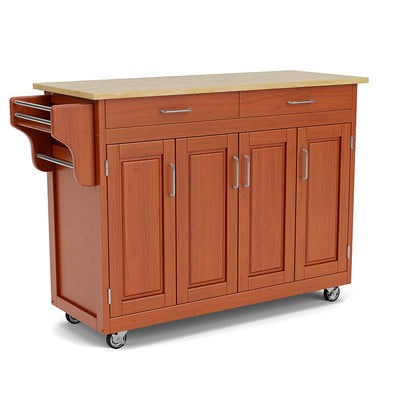 Homestyles Create-a-Cart Brown Mobile Kitchen Cart