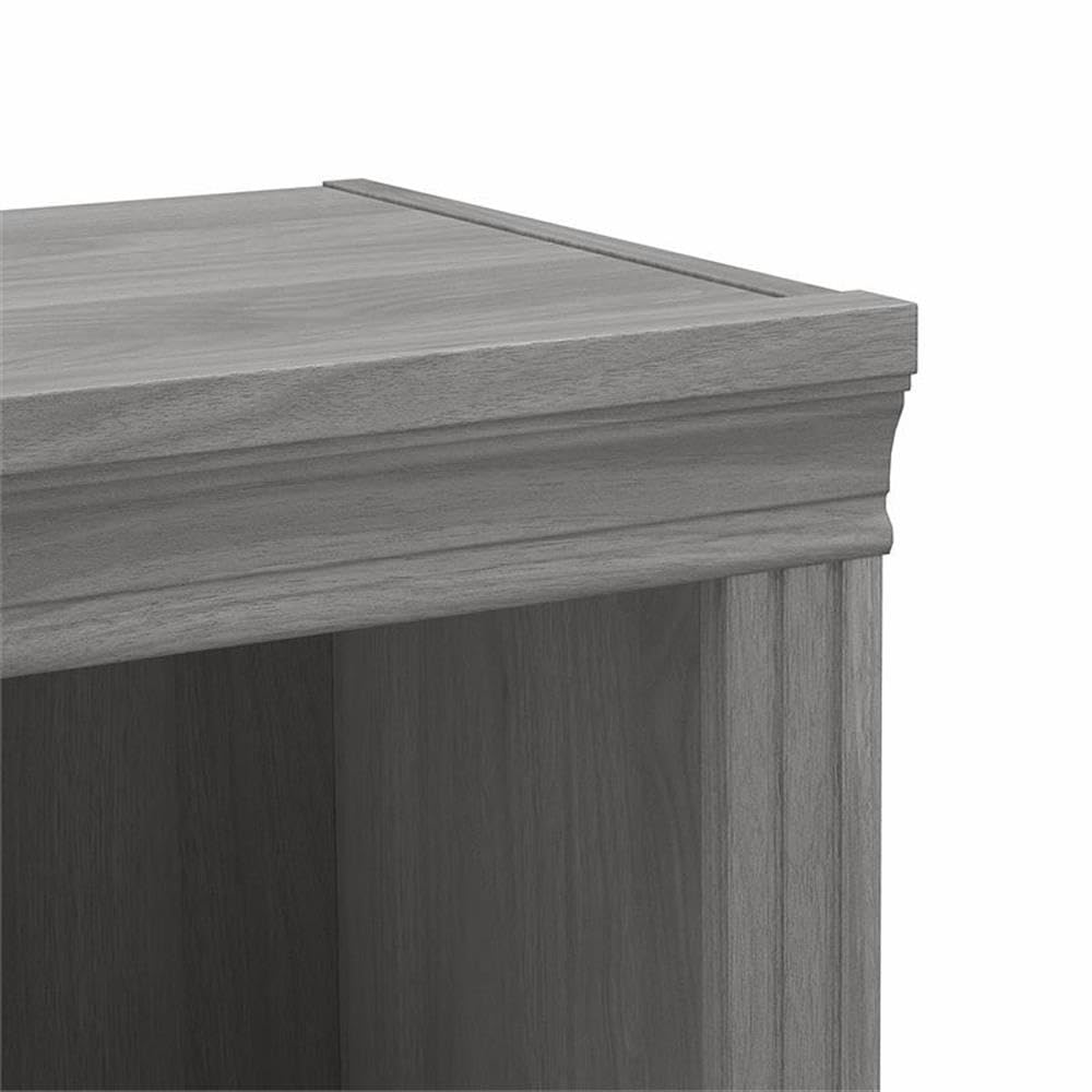 Bush Home Saratoga Tall 5 Shelf Bookcase - Set of 2 in Modern Gray