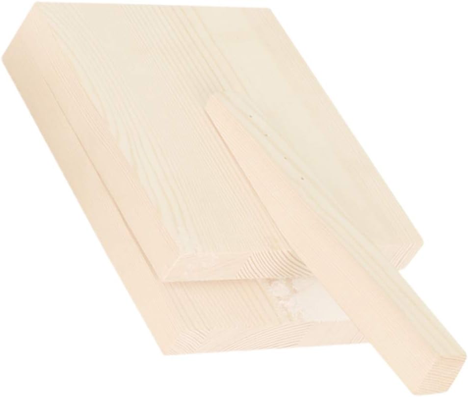 Hemoton Wood Tortilla Press, Dough Dumpling Skin Maker for Chapati, Roti, Taco, Kitchen Gadget Accessories, Beige