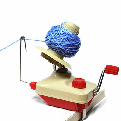 𝐘𝐚𝐫𝐧 𝐖𝐢𝐧𝐝𝐞𝐫 - Yarn Ball Winder Easy to Set Up and Use - Hand Operated Yarn Winder 3.5 Ounce Capacity +1 Set 4 Size pompom maker +20 PCS Needle Button Set + 1 PCS Scissors