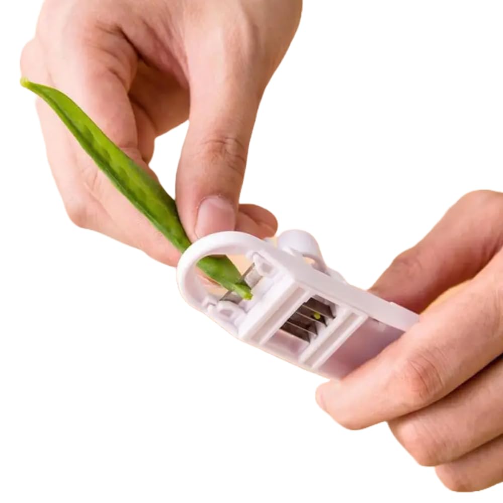 French Bean Peeler Green French Bean Slicer String Vegetable Cleaner Green Haricot Vert Remover Cutter String Peeler Cutter Vegetable Slicer
