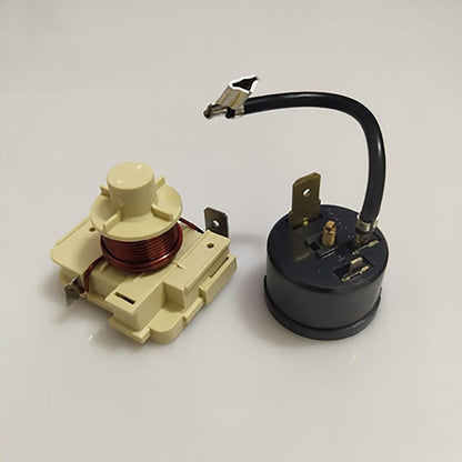 Replacement QD110H QL2-6.0 Refrigerator Starter + Round Protector for Heavy Duty Compressor Accessories