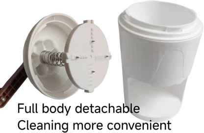 Jmwewowi Manual Ice Crusher, Portable Hand Crank Ice Grinder with Storage Container, White
