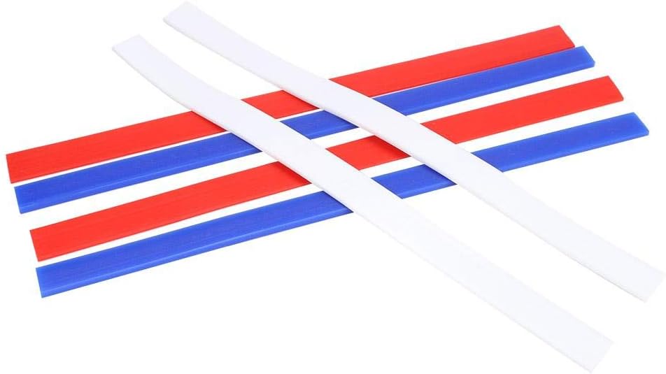 Fdit Durable Professional Silicone Measuring Dough Strips, Rolling Pin Guides