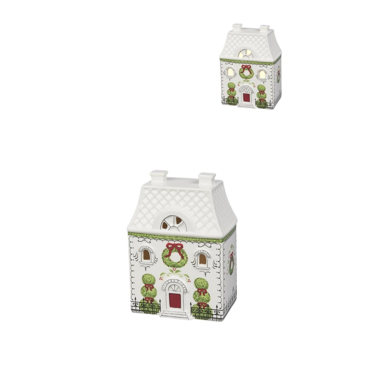 December Diamonds City House 4 Ornament – Hand-Painted Holiday Village Christmas Tree Decoration