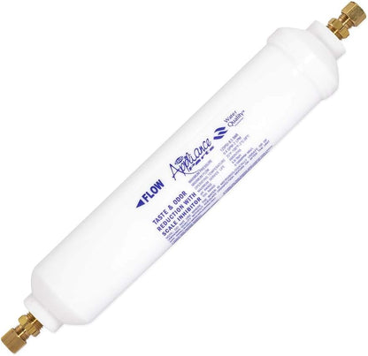 EZ-FLO 10 Inch Water Filter, Brass 1/4 Inch MIP x 7/16 Inch Compression Adapters, 1500 Gallon Capacity, 60458N