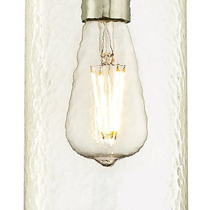 Westinghouse Lighting 6329000 Carmen One-Light Indoor Mini Pendant, Brushed Nickel Finish with Clear Textured Glass