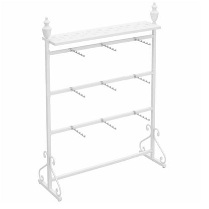 Clothing Store Boutiques Retail Lingerie Garment Rack, Metals, Underwear Display Stand, Commercial Shelves Clothes Rod, for Lingerie Socks Bra Panties Scarves(White,120 * 40 * 155c