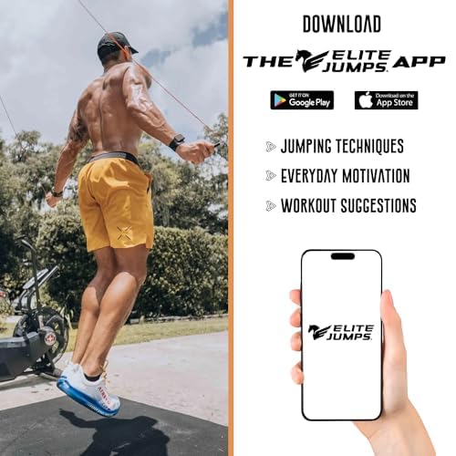 Elite Jumps - Do Hard Things 1” Beaded Jump Ropes - Strong & Durable Materials - Resize & Adjust - Fitness & Cardio Training - Improve Rhythm, Speed, Agility