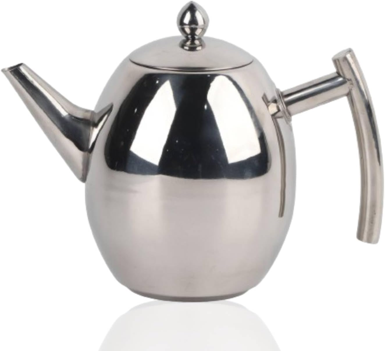Tea Pots with Infusers for Loose Tea, Stainless Steel Teapot with Lid and Strainer (1500ml)