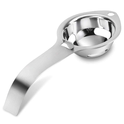 Egg Separator Food Grade Stainless Steel Egg Yolk White Separation Tool 2Pcs