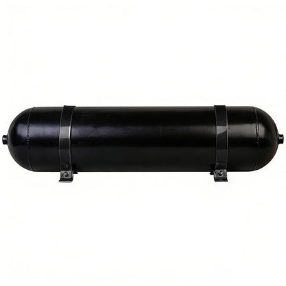 ZHSYMX Air 4.2 Gallon (18 Liter) 6 Ports Seamless Aluminum Air Tank for Air Ride Suspension Car Train Truck Horn Black