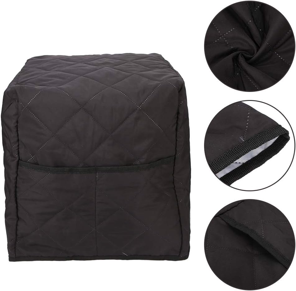 Washable Black Coffee Machine Cover, Protection for Kitchen Appliances