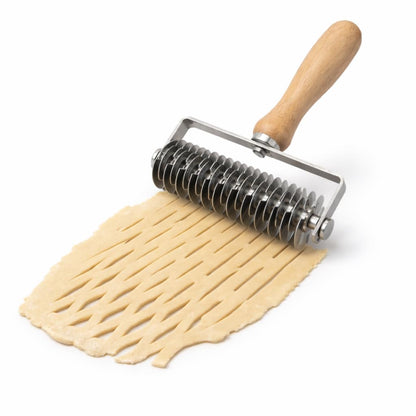 Pastry Lattice Roller Cutter，Stainless Steel Pie Crust Cutter Tool for Pastry Dough, Pizza Bread and Beef Wellington