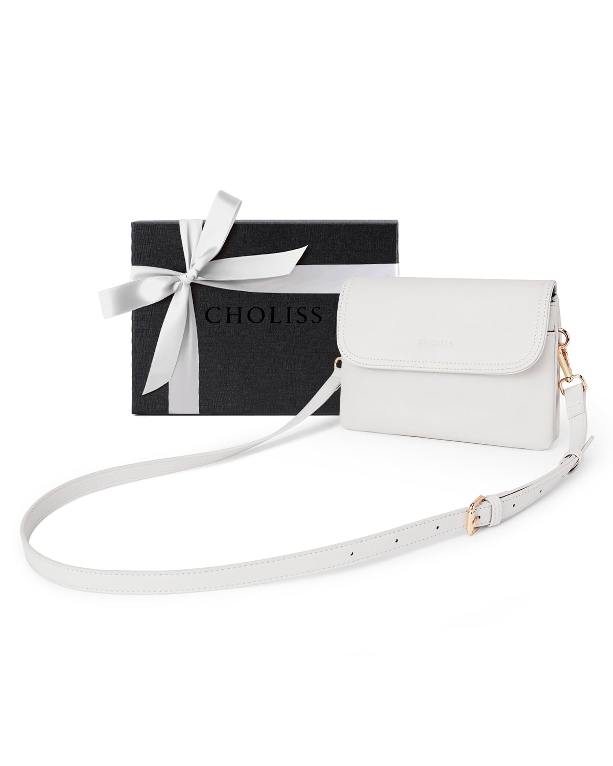 CHOLISS Small Crossbody Bags for Women, Vegan Leather Cell Phone Purse, Mini Travel Purse with Adjustable Strap