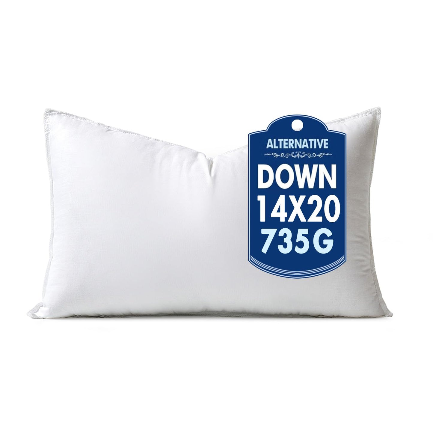 MIULEE 24x24 Down Alternative Pillow Insert Euro Decorative Throw Pillow 24 x 24 Inch Body Bed Sleeping Ultra Soft Fluffy Form for Sofa Couch Bed