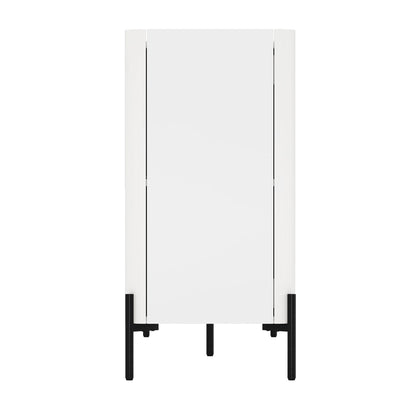Manhattan Comfort Abbey 67" Sideboard Cabinet, Modern Console Table with Storage, Adjustable Shelves, Kitchen Buffet, Soft Close Doors, Handle-Free Design, Elevated Metal Legs, White