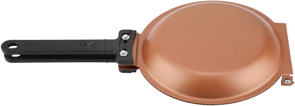 Tbest Double Sided Frying Pan, Non Stick Flip Skillet for Omelettes, Egg Pan with Lid