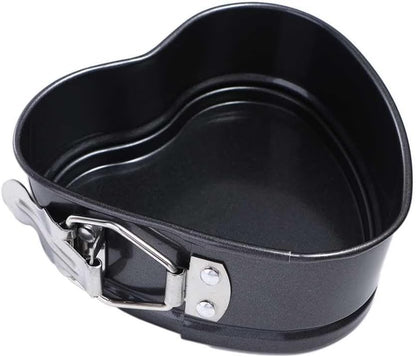 Heart Shaped Springform Cake Mold Pan, Nonstick Bakeware with Removable Loose Base for Cake Baking