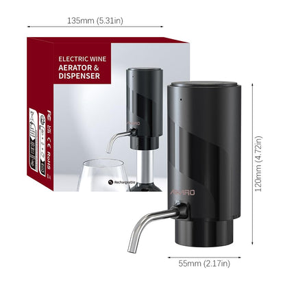 AIKARO - Electric Wine Aerator Pourer Rechargeable Automatic Electronic Decanter