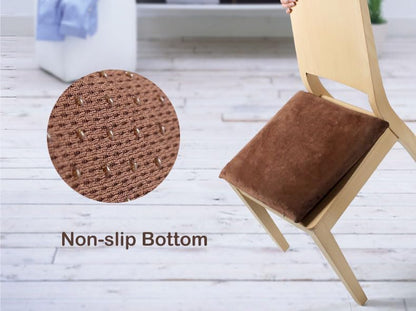 18x18 Augld Square Chair Seat Cushion Memory Foam Chair Cushion for Kitchen, Dining,Office or Car in Coffee