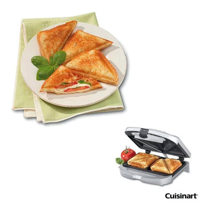 Cuisinart Sandwich Grill, Silver, WM-SW2N1NAS