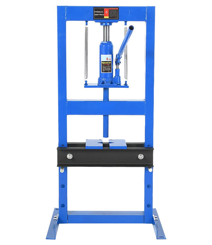 GarveeTech 6 Ton Hydraulic Press, Heavy-Duty Adjustable h-Frame Garage Floor Shop Press with Stamping Plates to Straighten Bend or Press Parts, for Straightening/Automotive Repair/Garage Use