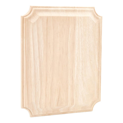 FINGERINSPIRE Unfinished Wooden Plaque Natural Wood Plaque 9.8x7.87x0.6inch Rectangle Wood Decoration Plaque Burlywood Jewerlry Display Pedestal Wood Blank Signboards for DIY Projects Home Wall Decor