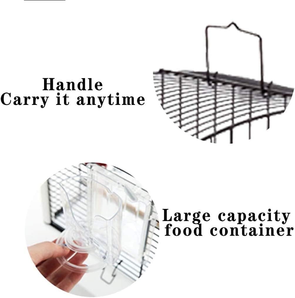 Professional Birdcage Pet Supplies Bird Carrier Gardening Decor Parrot Cages for Large Birds,Decorative Bird Cages Home Decor,Large Household Bird Cage,Luxury Budgerigar Cage(White)