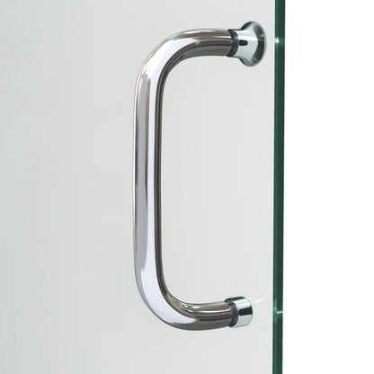 DreamLine Infinity-Z Semi-Frameless Sliding Shower Door | For openings from 44" up to 48" | Clear Glass in Chrome | SHDR-0948720-01