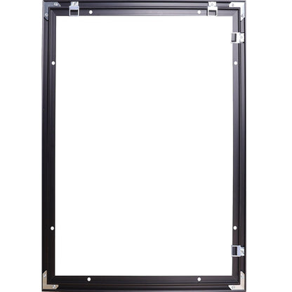 MTHomonio 16x24 Assembled Canvas Frame for 0.6"-0.9" Deep Stretched Canvas, 0.75" Depth Floating Frame, Black(1PCS,Aluminum)