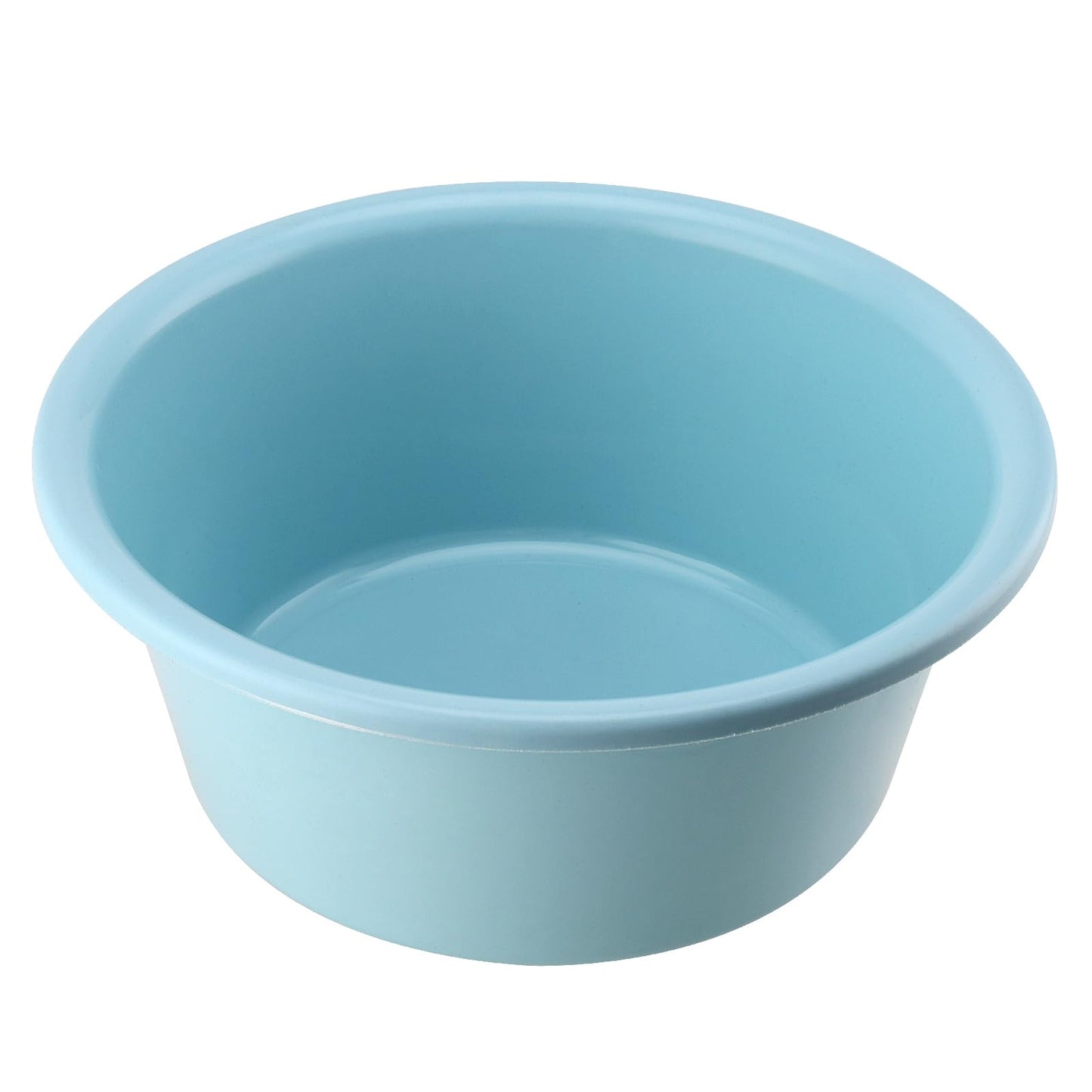 MUKLEI 12 Pack Round Plastic Wash Basin, 10x4 Inch Portable Small Plastic Washtub, Stackable Dish Tub for Home Kitchen Camping Outdoor Indoor