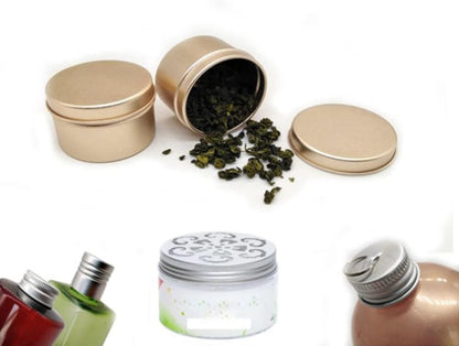 Othmro 12pcs 1oz Metal Round Tins Aluminum Containers with Screw Lid, 50 * 20mm(DxH) Red for Salve, Spices, Lip Balm,