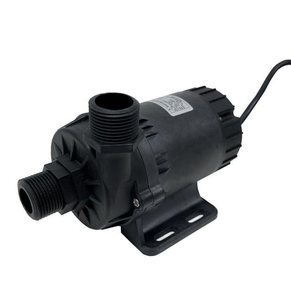 SHYSKY Heavy Duty Low Noise 24V 120W Micro Brushless DC Water Pump DC60G-24120A-1, 12m 39ft 1003GPH, Speed/Flow Adjustable, DRY RUN Protection, For Cooling Circulation Pressure Sys