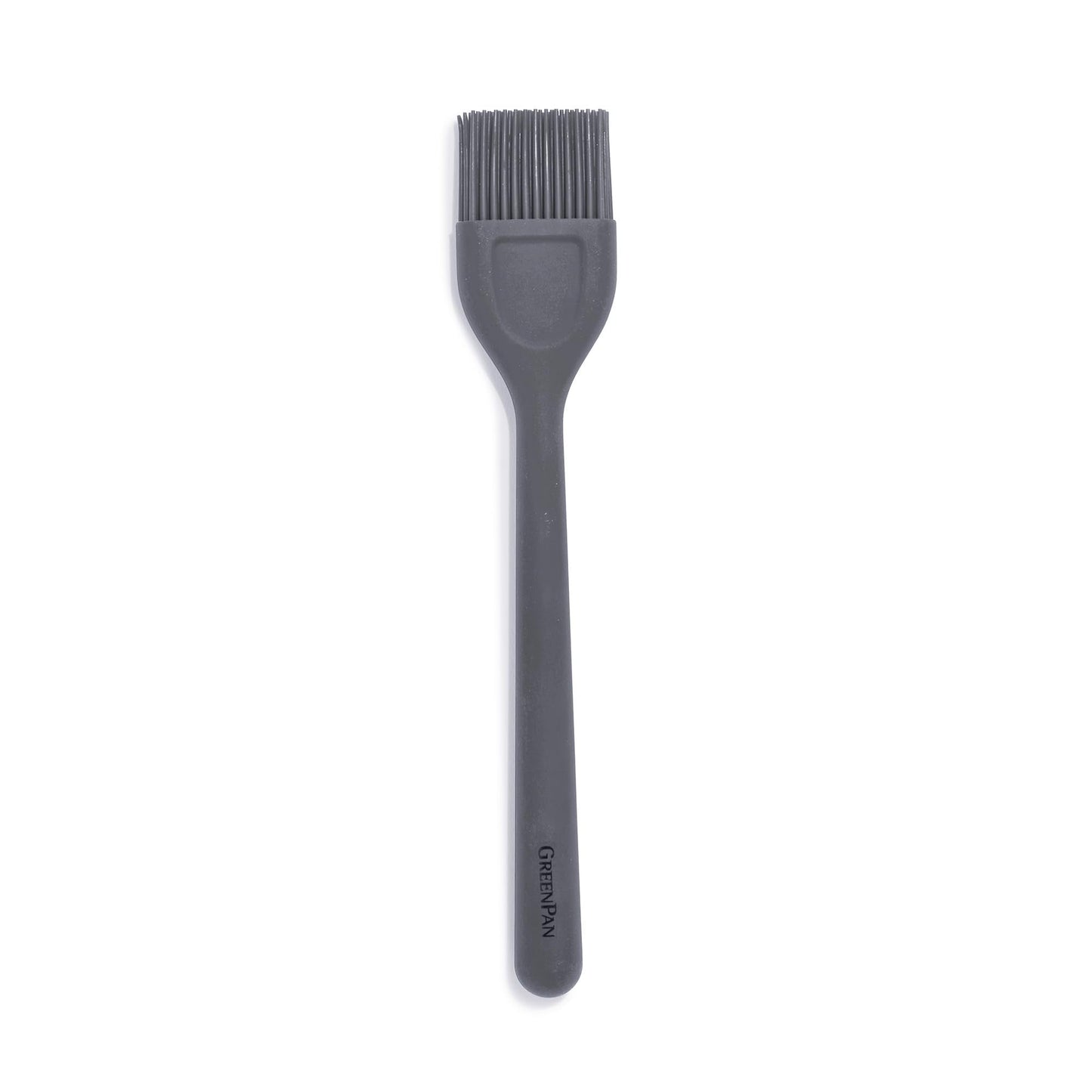 GreenPan Silicone Basting Brush, Cooking Kitchen Utensil, Sauce Marinades BBQ Grill Bake, Flexible Rubber Nonstick Cookware, Steel Core, Heat-Resistant, Anti-Slip Handle BPA-Free Dishwasher Safe, Gray