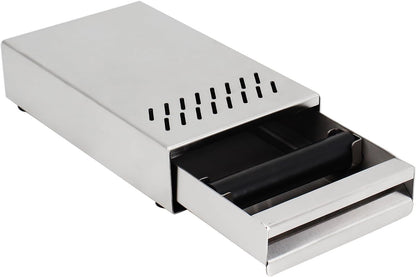 Espresso Knock Box Drawer, Stainless Steel Coffee Grounds Container, Removable Rubber Knock Bar, Non-slip Base, Mini