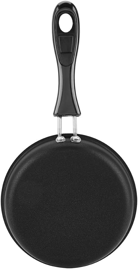 Zerodis Portable Mini Frying Pan, Nonstick Egg Pan for Breakfast Sandwich, Burger, Heat Resistant Cast Iron Skillet